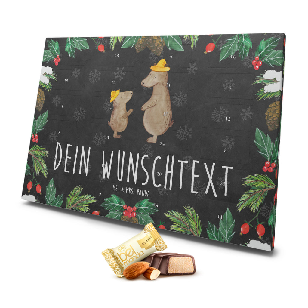 Personalisierter Marzipan Adventskalender Bären mit Hut Personalisierter Marzipan Adventskalender, Familie, Vatertag, Muttertag, Bruder, Schwester, Mama, Papa, Oma, Opa, Bär, Bären, Vater, Papi, Paps, Dad, Daddy, Lieblingsmensch, Sohn, Söhne, Kind, Kinder, Vater-Sohn, Family, Vorbild