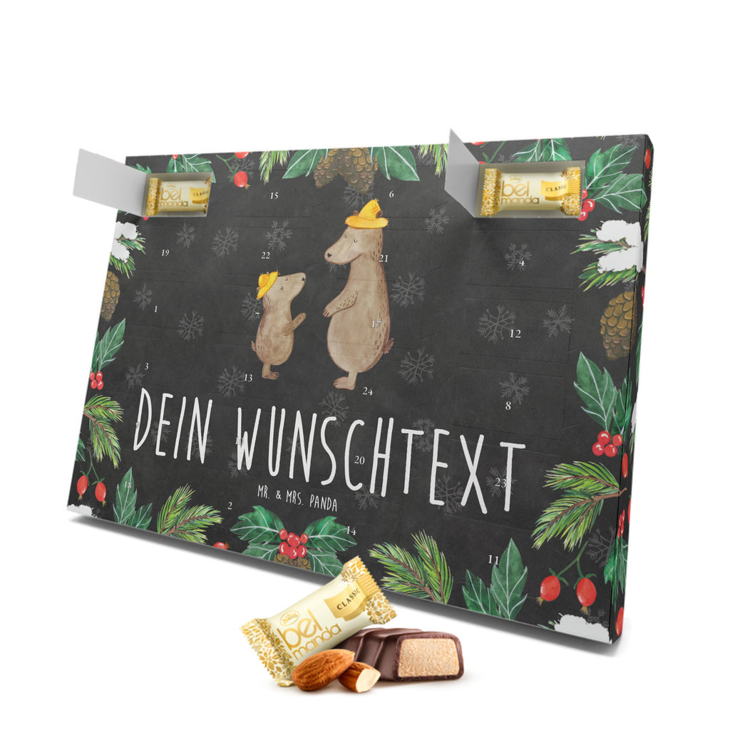 Personalisierter Marzipan Adventskalender Bären mit Hut Personalisierter Marzipan Adventskalender, Familie, Vatertag, Muttertag, Bruder, Schwester, Mama, Papa, Oma, Opa, Bär, Bären, Vater, Papi, Paps, Dad, Daddy, Lieblingsmensch, Sohn, Söhne, Kind, Kinder, Vater-Sohn, Family, Vorbild