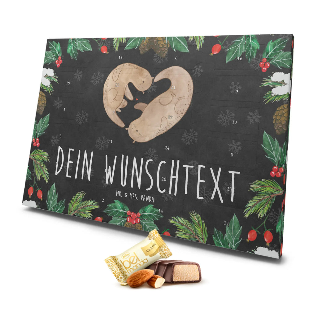 Personalisierter Marzipan Adventskalender Otter Herz Personalisierter Marzipan Adventskalender, Otter, Fischotter, Seeotter, Liebe, Herz, Liebesbeweis, Liebesgeschenk, Bessere Hälfte, Love you, Jahrestag, Hochzeitstag, Verlobung, gemeinsames Leben