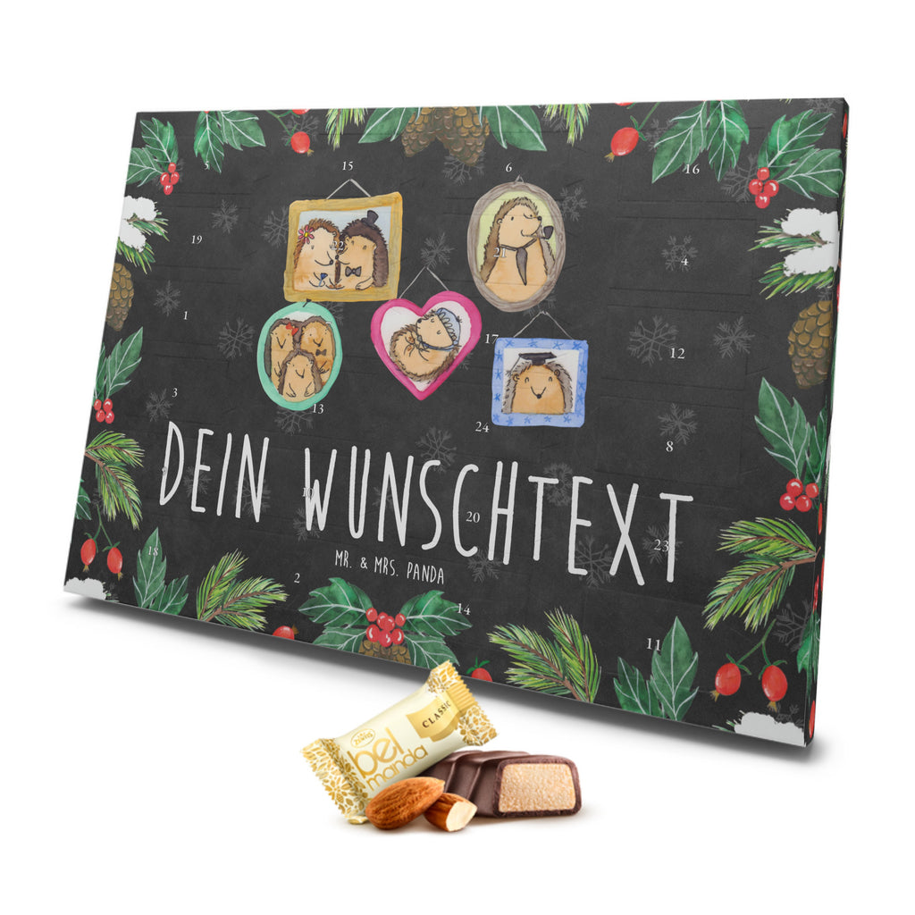 Personalisierter Marzipan Adventskalender Igel Familie Personalisierter Marzipan Adventskalender, Familie, Vatertag, Muttertag, Bruder, Schwester, Mama, Papa, Oma, Opa, Liebe, Igel, Bilder, Zusammenhalt, Glück