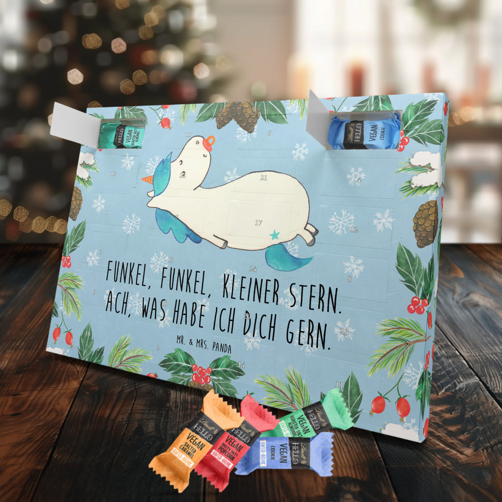 Veganer Adventskalender Einhorn Schnuller Schokoladen Adventskalender, Einhorn, Einhörner, Einhorn Deko, Pegasus, Unicorn, Baby, Kleinkind, Geburt, Geburtstag, Säugling, Schnuller, Geschenk Geburt, Mutter, Mama