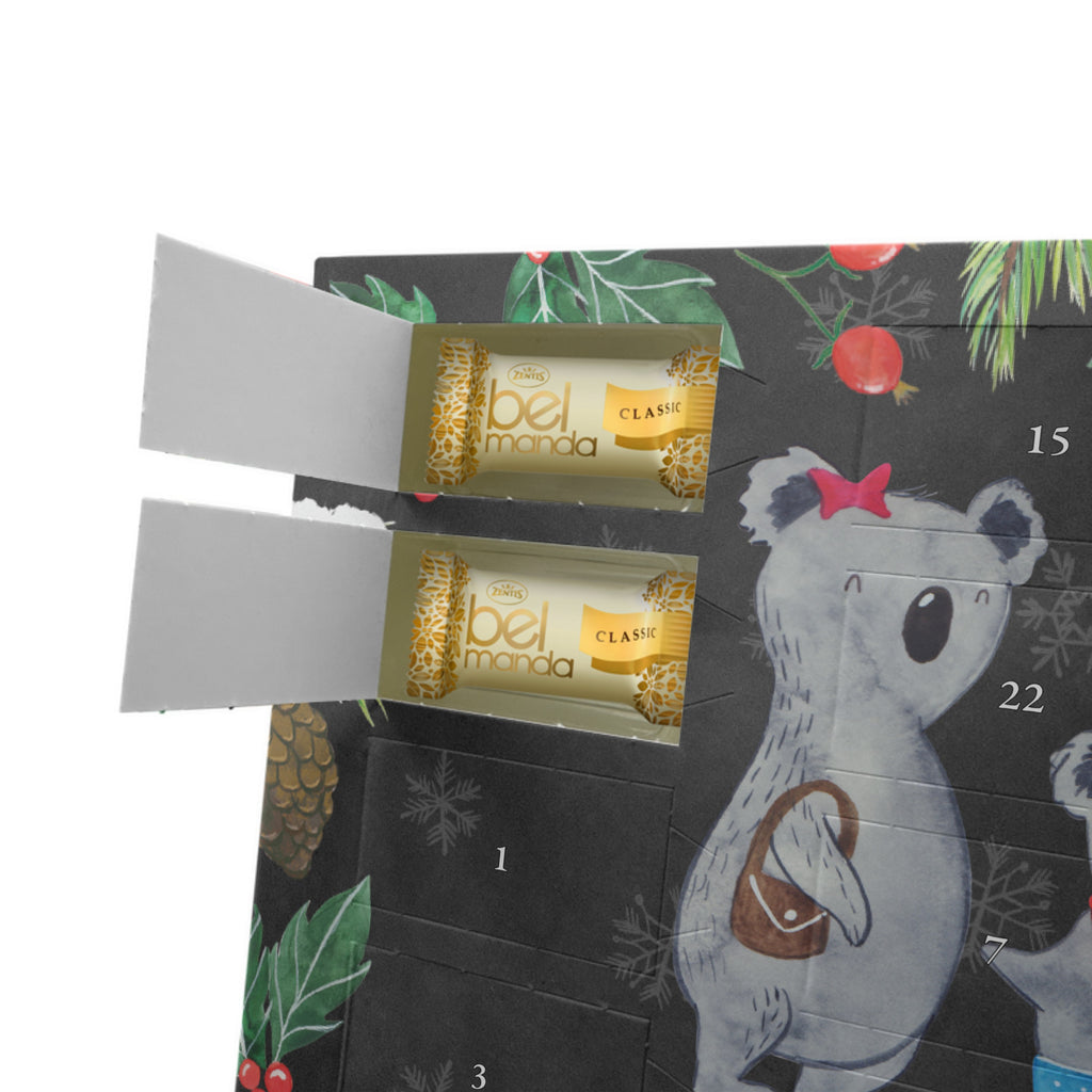 Personalisierter Marzipan Adventskalender Koala Familie zwei Personalisierter Marzipan Adventskalender, Familie, Vatertag, Muttertag, Bruder, Schwester, Mama, Papa, Oma, Opa, Koala, Koalabär, beste Familie, Familienzeit, Familienleben, Koalafamilie, Lieblingsfamilie