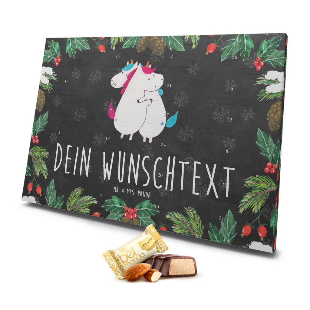 Personalisierter Marzipan Adventskalender Einhörner Umarmen Personalisierter Marzipan Adventskalender, Einhorn, Einhörner, Einhorn Deko, Pegasus, Unicorn, Freundinnen, Freundin, BFF, Schwester, Schwestern, Familie, Geschwister, Sister, Liebe