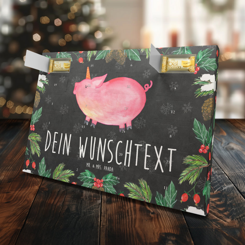 Personalisierter Marzipan Adventskalender Einhorn Schwein Personalisierter Marzipan Adventskalender, Einhorn, Einhörner, Einhorn Deko, Pegasus, Unicorn, Party, Spaß, Schwein, Schweinhorn, Bauer, witzig. lustig, Spruch, geschenk, Pig, Piggy, funny, english, englisch