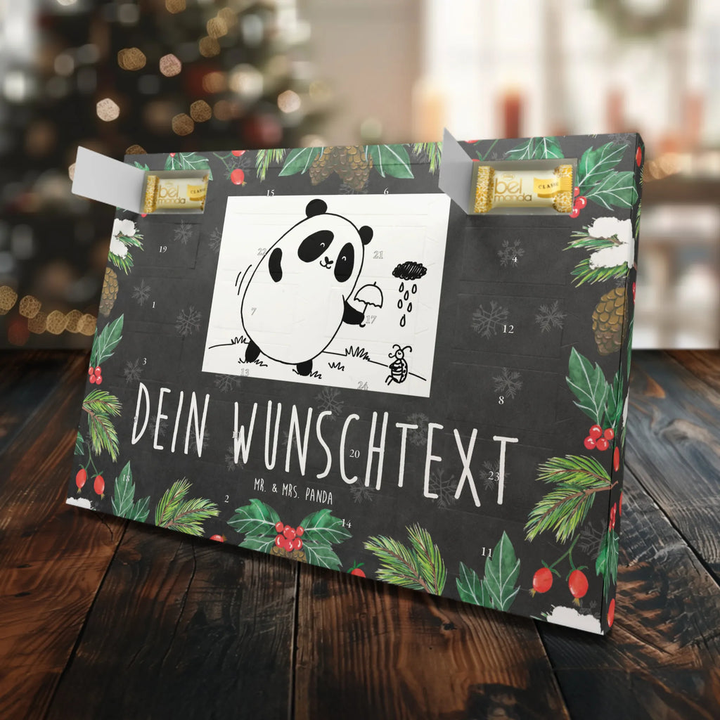 Personalisierter Marzipan Adventskalender Panda Zusammenhalt Personalisierter Marzipan Adventskalender