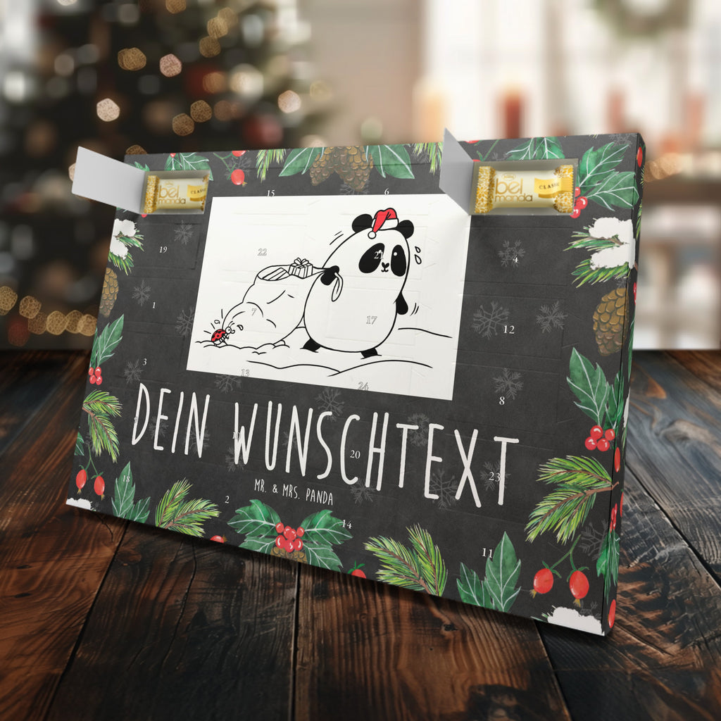 Personalisierter Marzipan Adventskalender Panda Weihnachten Personalisierter Marzipan Adventskalender