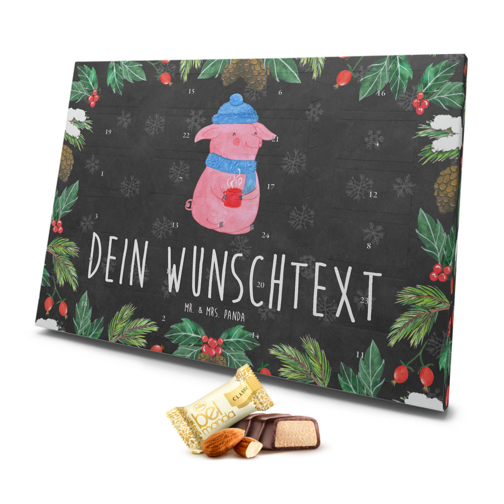 Personalisierter Marzipan Adventskalender Schweinchen Glühwein Personalisierter Marzipan Adventskalender, Winter, Weihnachten, Weihnachtsdeko, Nikolaus, Advent, Heiligabend, Wintermotiv, Glühwein, Betrunken, Weihnachtsmarkt, Spruch