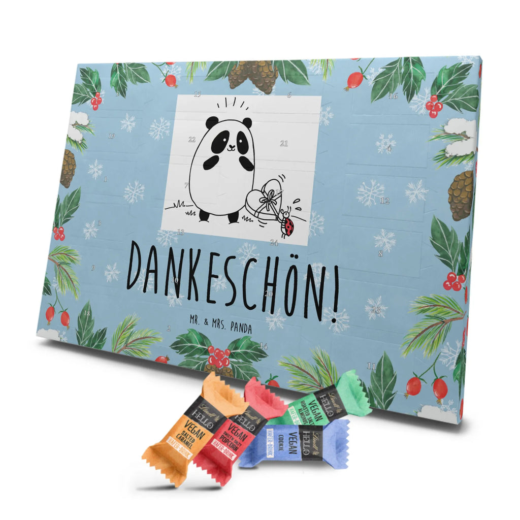 Veganer Adventskalender Panda Dankeschön Schokoladen Adventskalender