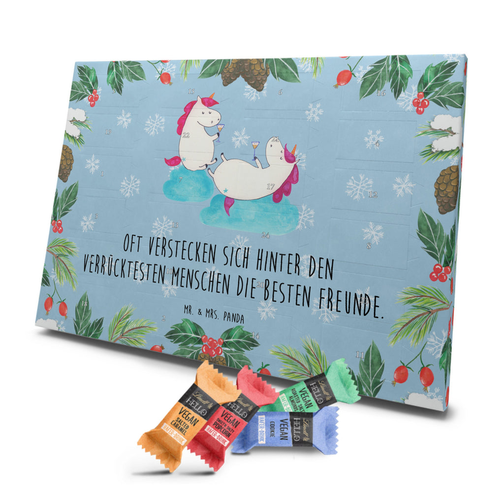 Veganer Adventskalender Einhorn Sekt Schokoladen Adventskalender, Einhorn, Einhörner, Einhorn Deko, Pegasus, Unicorn, Freundinnen, Freundin, BFF, Sekt, Mädelsabend, Spaß, Party, Korken, Anstoßen, Beste