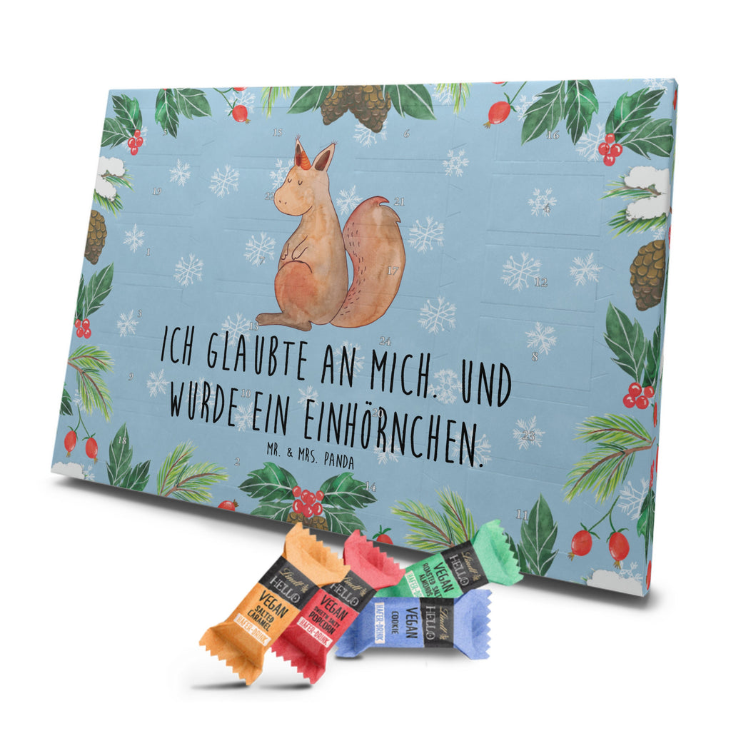 Veganer Adventskalender Einhorn Glauben Schokoladen Adventskalender, Einhorn, Einhörner, Einhorn Deko, Pegasus, Unicorn, Einhörnchen, Eichhörnchen, Eichhorn