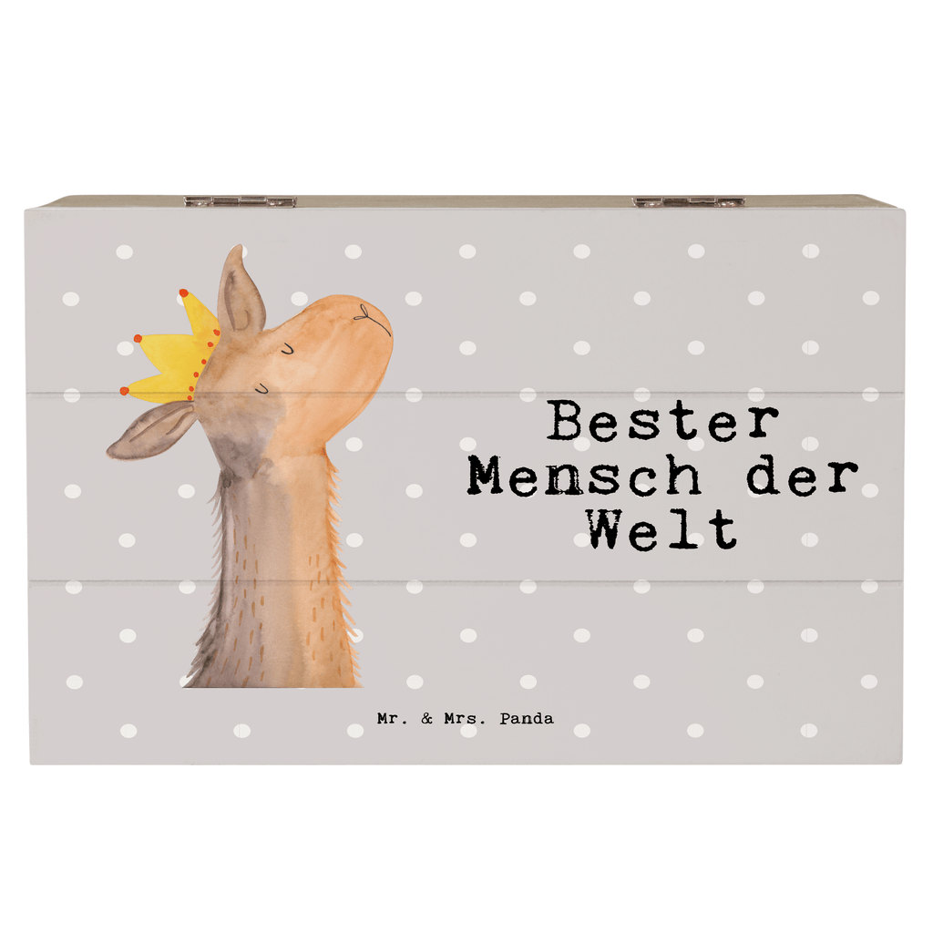 Holzkiste Lama Bester Mensch der Welt Holzkiste, Kiste, Schatzkiste, Truhe, Schatulle, XXL, Erinnerungsbox, Erinnerungskiste, Dekokiste, Aufbewahrungsbox, Geschenkbox, Geschenkdose, für, Dankeschön, Geschenk, Schenken, Geburtstag, Geburtstagsgeschenk, Geschenkidee, Danke, Bedanken, Mitbringsel, Freude machen, Geschenktipp, Lieblingsmensch, Liebling, Lieblings Mensch, tollster Mensch, Vorbild, Partner, Ehemann, Ehefrau, Liebe, Valentinstag