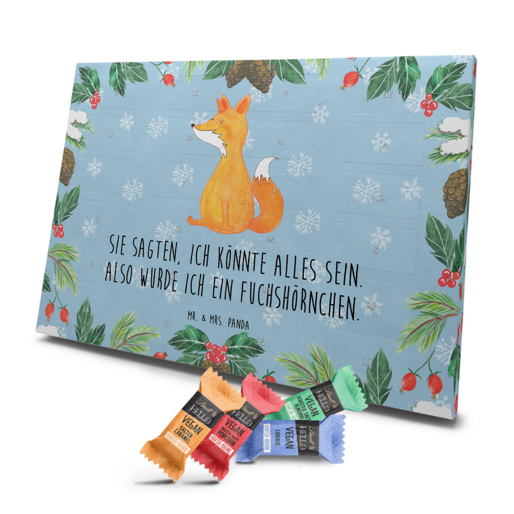 Veganer Adventskalender Einhorn Fuchs Schokoladen Adventskalender, Einhorn, Einhörner, Einhorn Deko, Pegasus, Unicorn, Fuchs, Unicorns, Fuchshörnchen, Fuchshorn, Foxycorn, Füchse