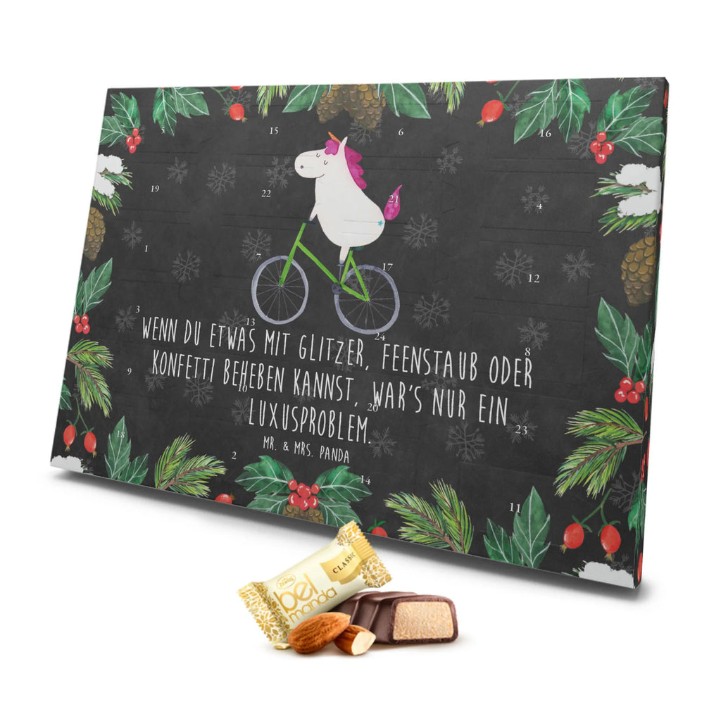 Marzipan Adventskalender Einhorn Radfahrer Marzipan Adventskalender, Einhorn, Einhörner, Einhorn Deko, Unicorn, Radfahren, Radfahrer, Rad, Bike, Feenstaub, Konfetti, Luxusproblem, Kummer, Liebeskummer