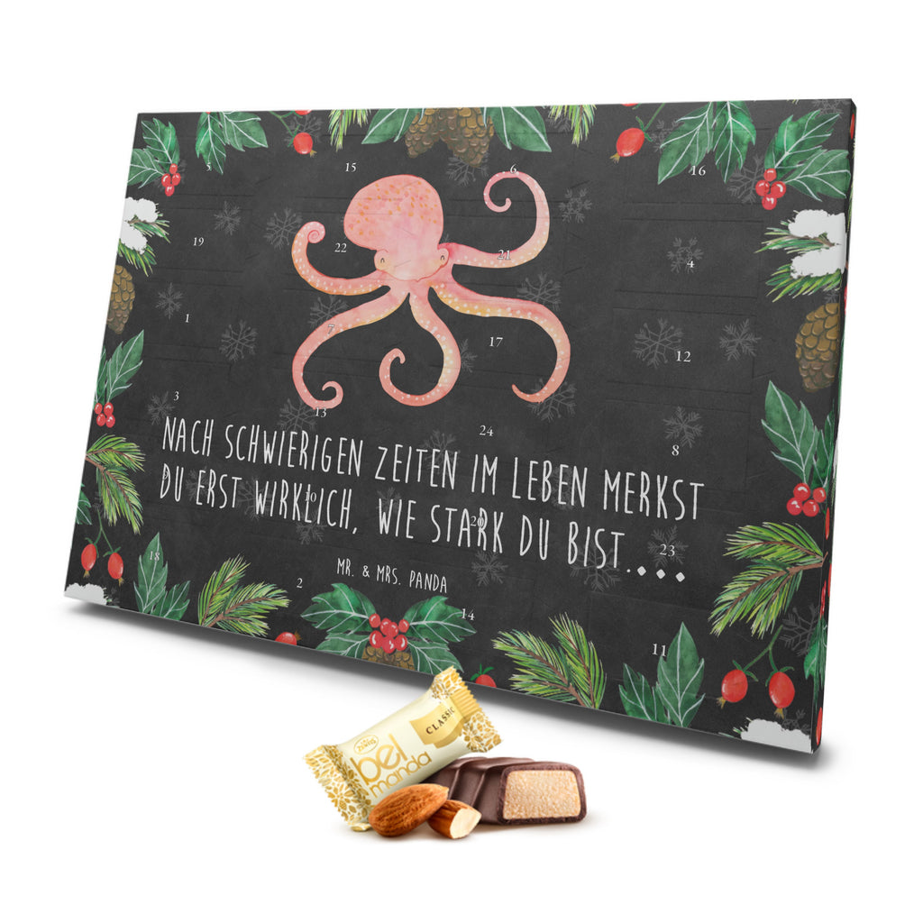 Marzipan Adventskalender Tintenfisch Marzipan Adventskalender, Tiermotive, Gute Laune, lustige Sprüche, Tiere, Meer, Meerestier, Krake, Tintenfisch, Arme, Wasser, Ozean