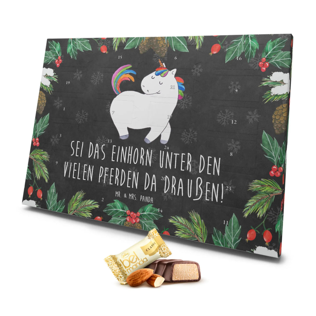 Marzipan Adventskalender Einhorn Stolzieren Marzipan Adventskalender, Einhorn, Einhörner, Einhorn Deko, Unicorn, stolz, anders, bunt, Pferd, Reiter, Reiten, Freundin, Geschenk