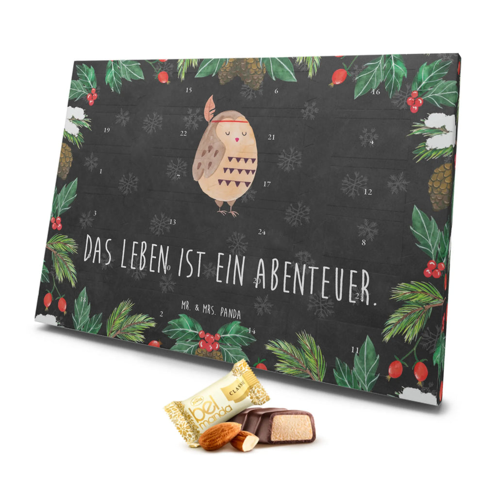 Marzipan Adventskalender Eule Federschmuck Marzipan Adventskalender, Eule, Eule Deko, Owl, Das Leben ist ein Abenteuer, Reisespruch, Federschmuck, Dekoration