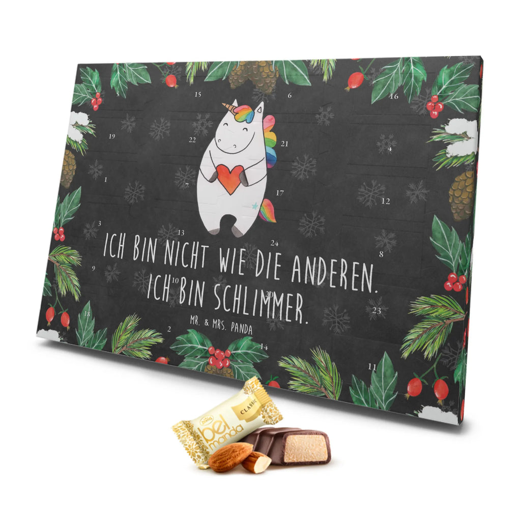 Marzipan Adventskalender Einhorn Herz Marzipan Adventskalender, Einhorn, Einhörner, Einhorn Deko, Pegasus, Unicorn, Herz, schlimm, böse, witzig, lustig, Freundin, anders, bunt