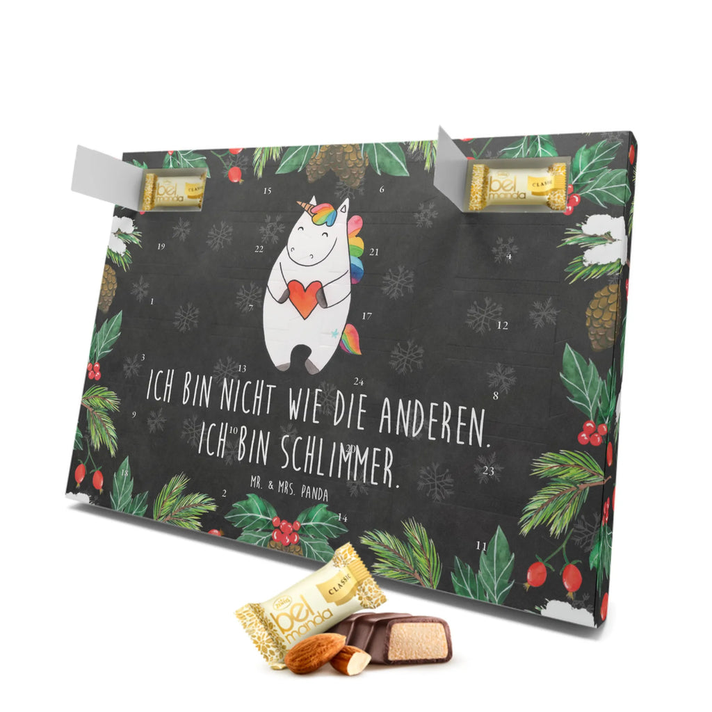 Marzipan Adventskalender Einhorn Herz Marzipan Adventskalender, Einhorn, Einhörner, Einhorn Deko, Pegasus, Unicorn, Herz, schlimm, böse, witzig, lustig, Freundin, anders, bunt