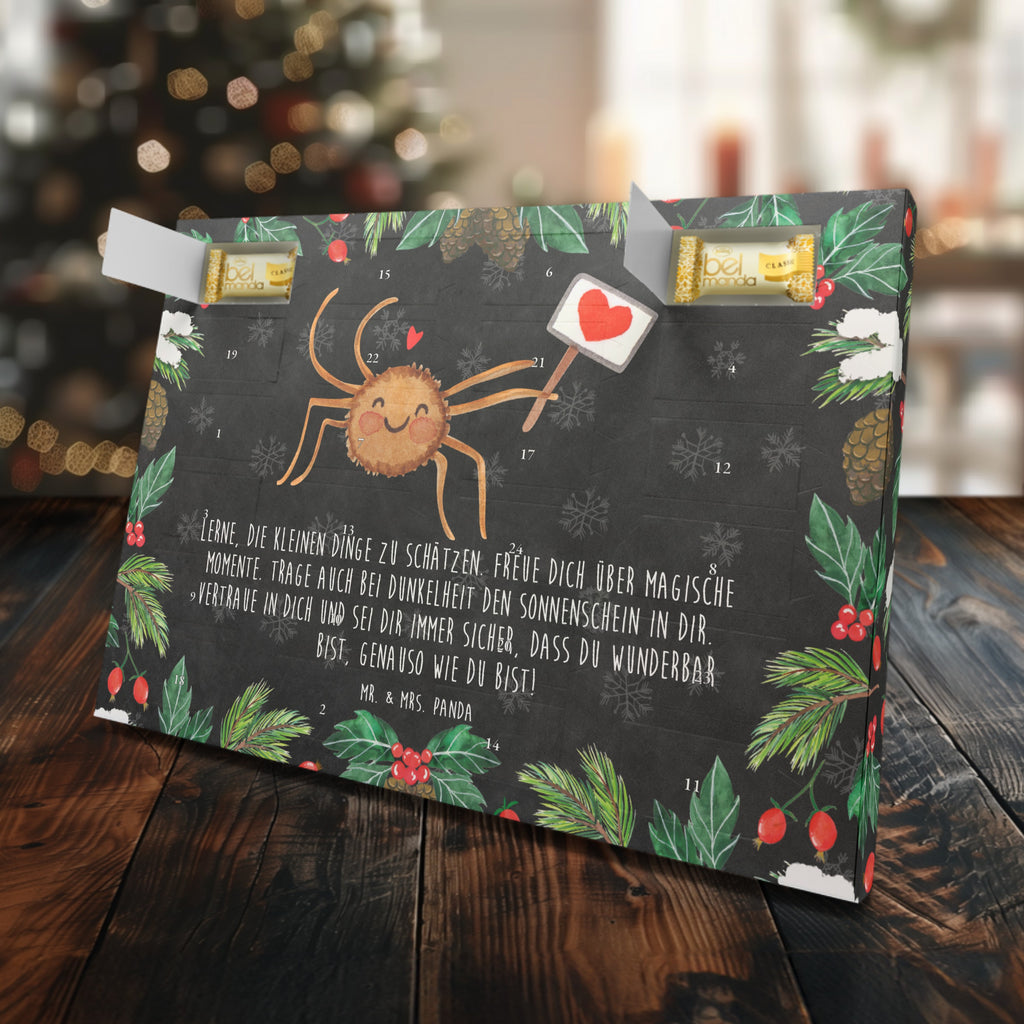 Marzipan Adventskalender Spinne Agathe Motivation Marzipan Adventskalender, Spinne Agathe, Spinne, Agathe, Videos, Merchandise, Motivation, Glück, Liebe, Vertrauen, Dankeschön