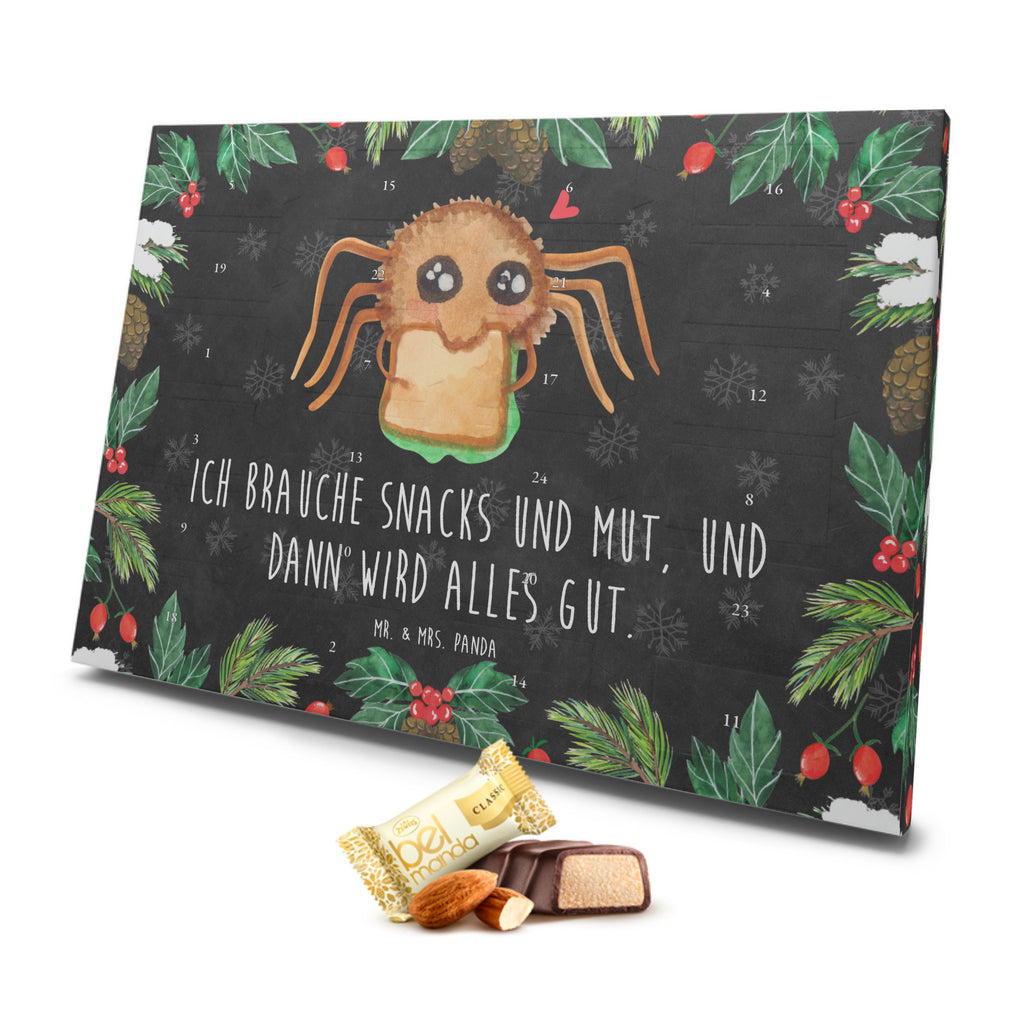 Marzipan Adventskalender Spinne Agathe Sandwich Marzipan Adventskalender, Spinne Agathe, Spinne, Agathe, Videos, Merchandise, Glück, Mut, Hungrig, Verfressen, Lebensfreude, Alles wird gut, Hunger