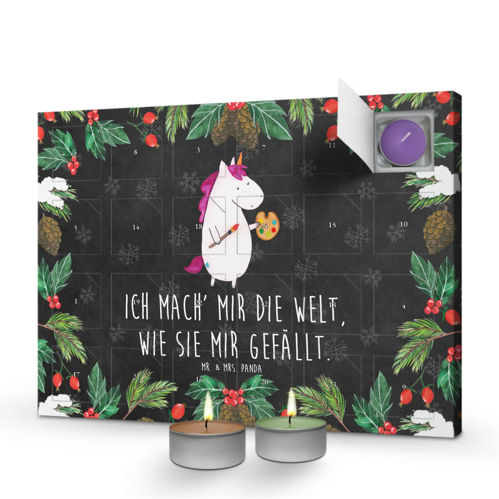 Duftkerzen Adventskalender Einhorn Künstler Adventskalender, Kerzen Adventskalender, Duftkerzen Adventskalender, Einhorn, Einhörner, Einhorn Deko, Pegasus, Unicorn, Englisch, Künstler, Artist, Malen, Zeichnen, Welt, Farbe, Stift, Pinsel, Geschenk, Maler