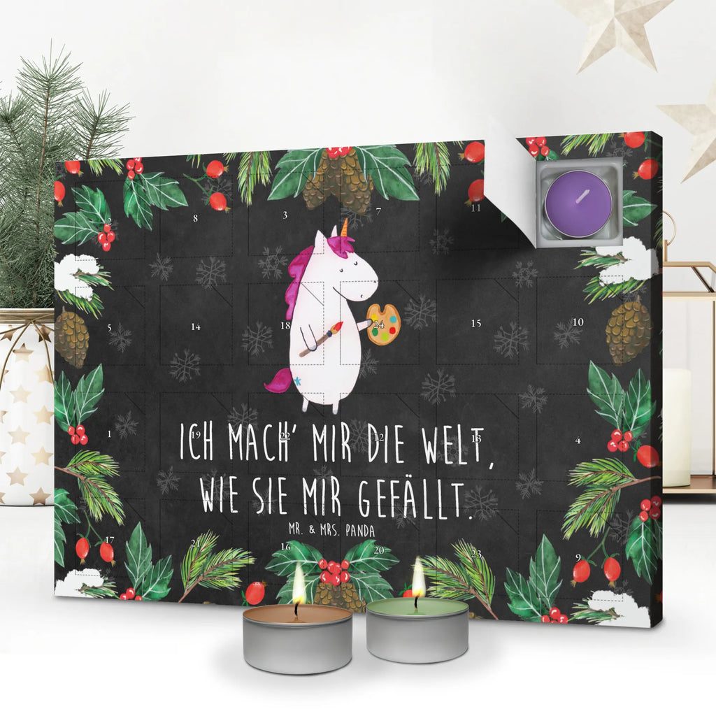 Duftkerzen Adventskalender Einhorn Künstler Adventskalender, Kerzen Adventskalender, Duftkerzen Adventskalender, Einhorn, Einhörner, Einhorn Deko, Pegasus, Unicorn, Englisch, Künstler, Artist, Malen, Zeichnen, Welt, Farbe, Stift, Pinsel, Geschenk, Maler