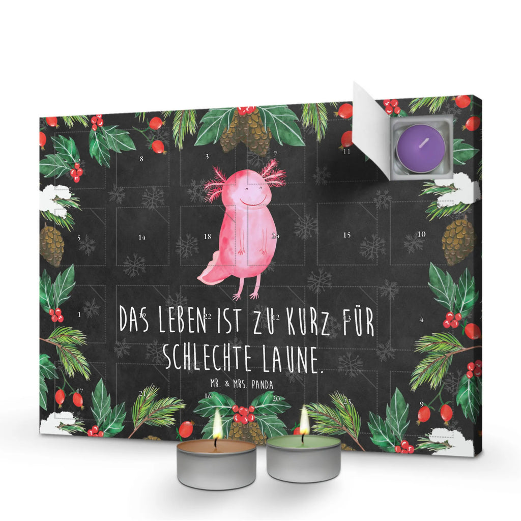 Duftkerzen Adventskalender Axolotl Glücklich Adventskalender, Kerzen Adventskalender, Duftkerzen Adventskalender, Axolotl, Molch, Axolot, Schwanzlurch, Lurch, Lurche, Motivation, gute Laune