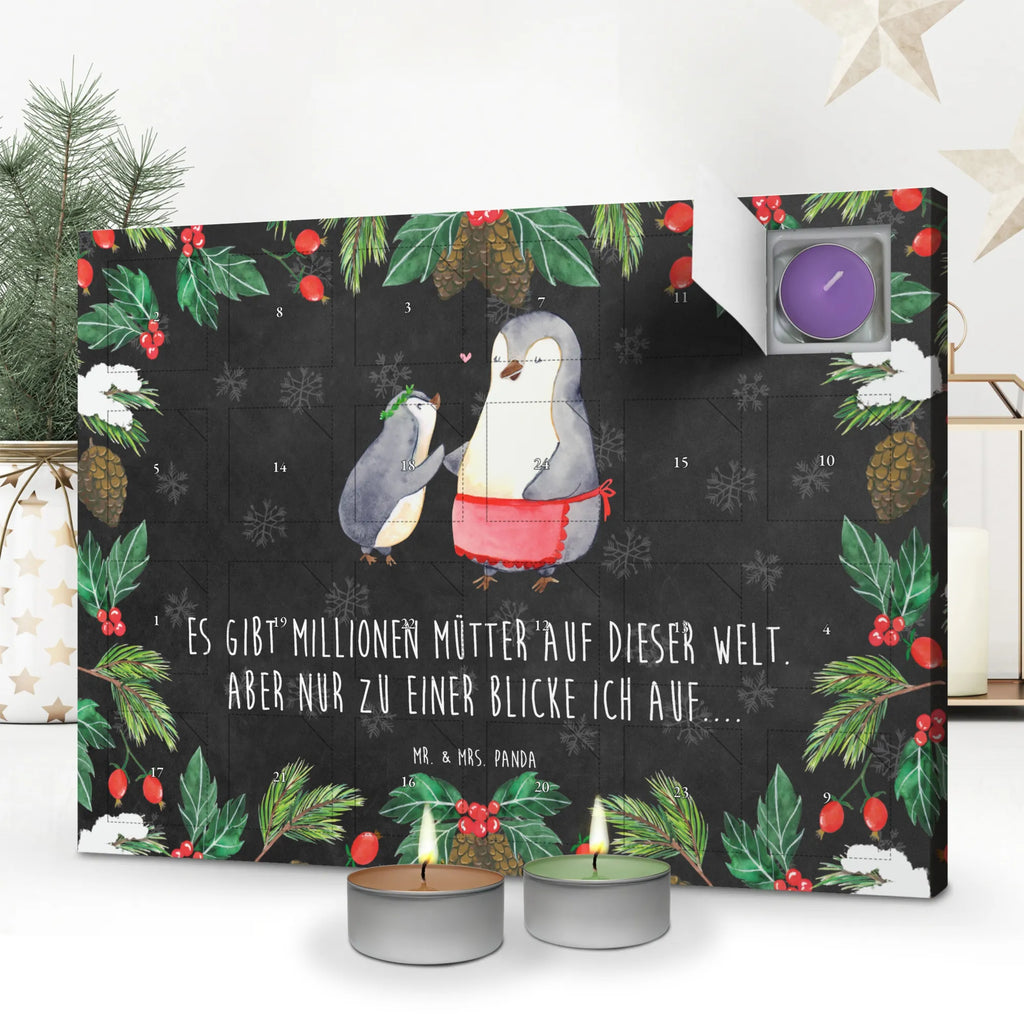 Duftkerzen Adventskalender Pinguin mit Kind Adventskalender, Kerzen Adventskalender, Duftkerzen Adventskalender, Familie, Vatertag, Muttertag, Bruder, Schwester, Mama, Papa, Oma, Opa, Geschenk, Mami, Mutti, Mutter, Geburststag