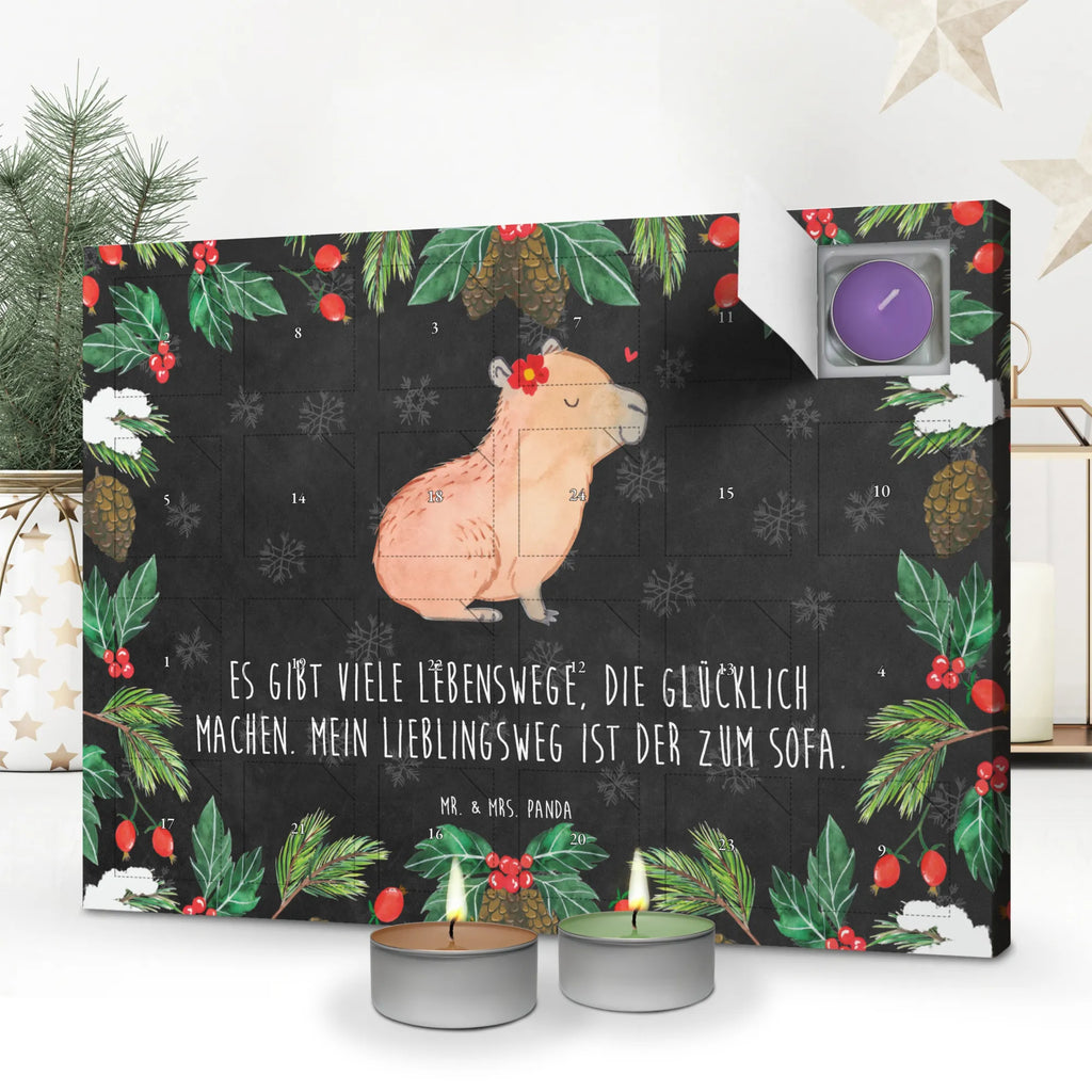 Duftkerzen Adventskalender Capybara Blume Adventskalender, Kerzen Adventskalender, Duftkerzen Adventskalender, Tiermotive, Gute Laune, lustige Sprüche, Tiere, Capybara