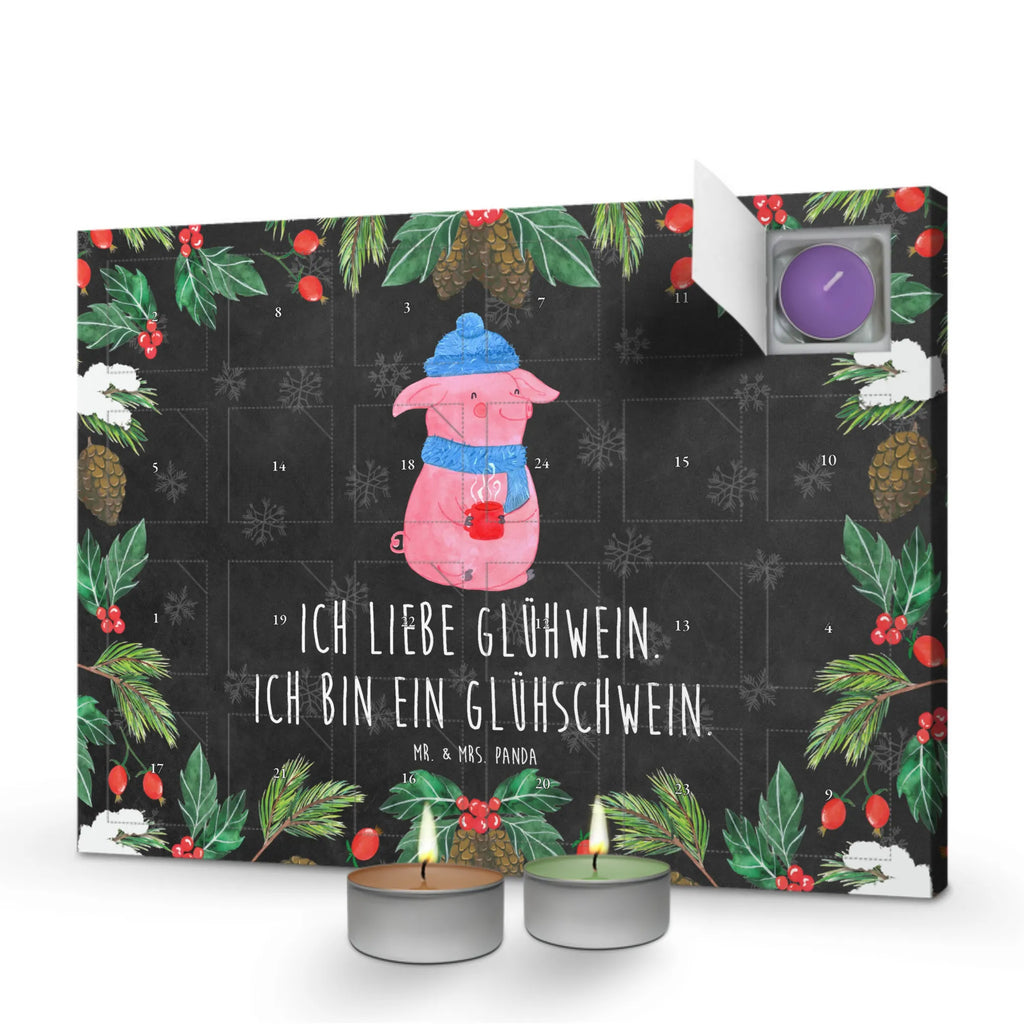 Duftkerzen Adventskalender Schwein Glühwein Adventskalender, Kerzen Adventskalender, Duftkerzen Adventskalender, Winter, Weihnachten, Weihnachtsdeko, Nikolaus, Advent, Heiligabend, Wintermotiv, Glühschwein, Glühwein, Weihnachtsmarkt, Punsch