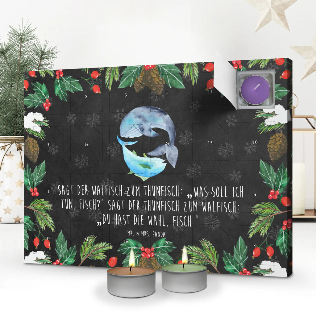 Duftkerzen Adventskalender Walfisch Thunfisch Adventskalender, Kerzen Adventskalender, Duftkerzen Adventskalender, Tiermotive, Gute Laune, lustige Sprüche, Tiere, Wal, Wahl, Tunfisch, Wortwitz lustig, Spruch lustig, Flachwitz, Witz, Spruch des Tages, Flachwitz Geschenk