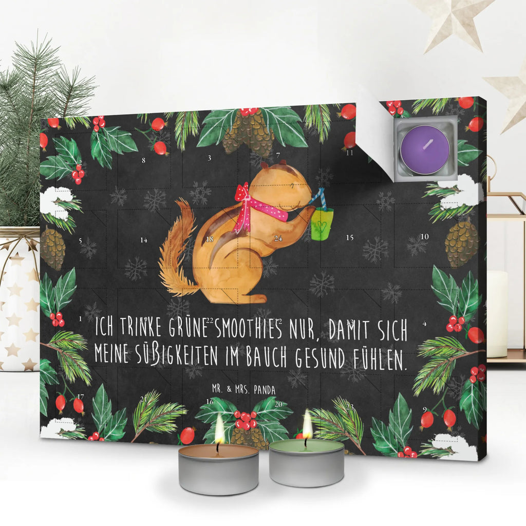 Duftkerzen Adventskalender Eichhörnchen Smoothie Adventskalender, Kerzen Adventskalender, Duftkerzen Adventskalender, Tiermotive, Gute Laune, lustige Sprüche, Tiere, Green Smoothies, Diät, Abnehmen, Streifenhörnchen, Eichhörnchen