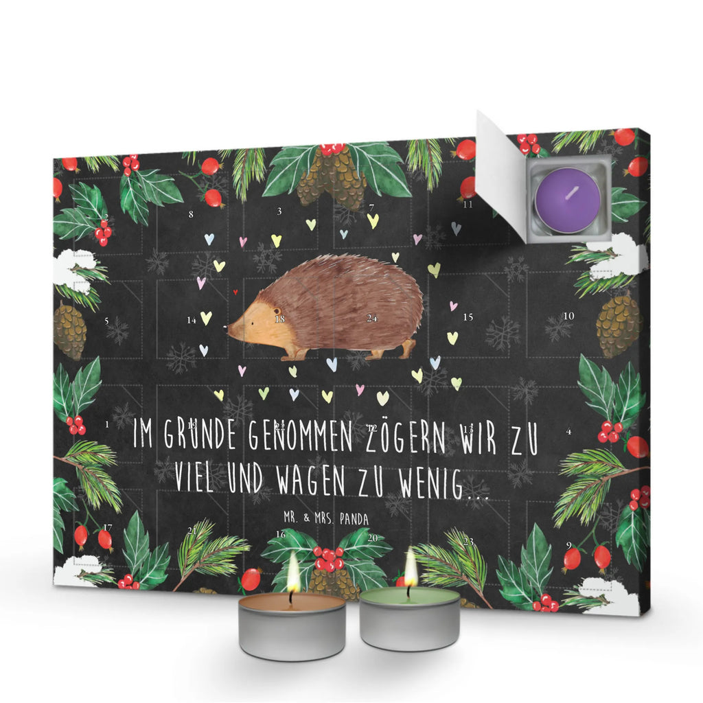 Duftkerzen Adventskalender Igel Herzen Adventskalender, Kerzen Adventskalender, Duftkerzen Adventskalender, Tiermotive, Gute Laune, lustige Sprüche, Tiere, Liebe, Herz, Herzen, Igel, Vertrauen, Kuss, Leben