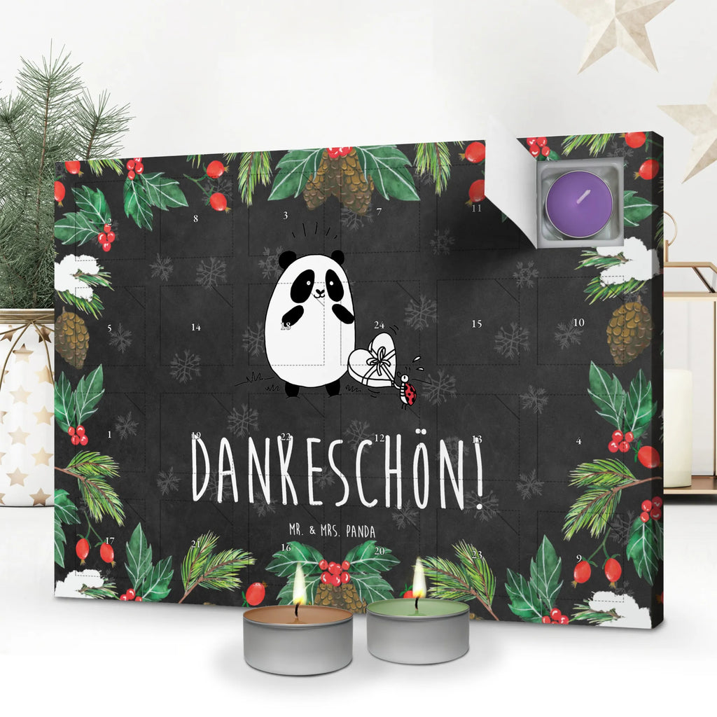 Duftkerzen Adventskalender Panda Dankeschön Adventskalender, Kerzen Adventskalender, Duftkerzen Adventskalender