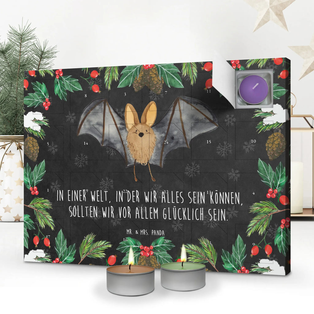 Duftkerzen Adventskalender Fledermaus Flügel Adventskalender, Kerzen Adventskalender, Duftkerzen Adventskalender, Tiermotive, Gute Laune, lustige Sprüche, Tiere