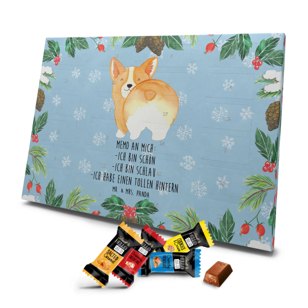 Markenschokolade Adventskalender Corgi Po Adventskalender, Weihnachtskalender, Markenschokolade Adventskalender, Hund, Hundemotiv, Haustier, Hunderasse, Tierliebhaber, Hundebesitzer, Sprüche, Corgie, Hundeliebe, Motivation, Selbstliebe, Spruch