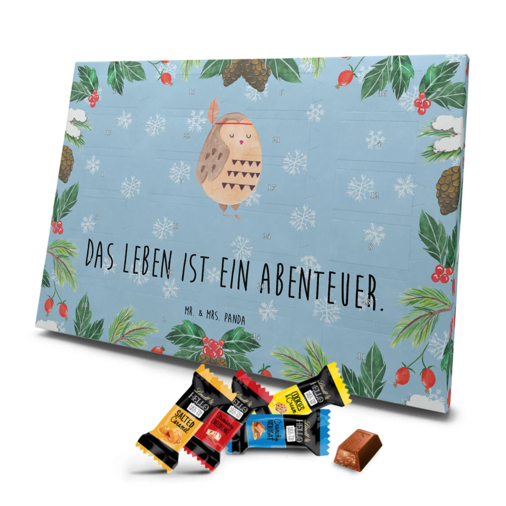 Markenschokolade Adventskalender Eule Federschmuck Adventskalender, Weihnachtskalender, Markenschokolade Adventskalender, Eule, Eule Deko, Owl, Das Leben ist ein Abenteuer, Reisespruch, Federschmuck, Dekoration