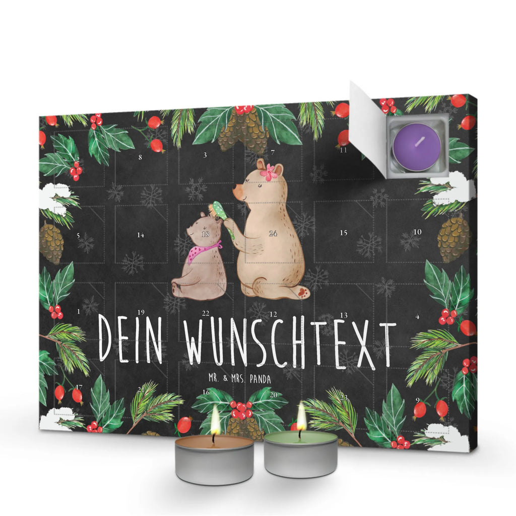 Personalisierter Duftkerzen Adventskalender Bär Kind Personalisierter Duftkerzen Adventskalender, Familie, Vatertag, Muttertag, Bruder, Schwester, Mama, Papa, Oma, Opa, Geschenk, Mutti, Mutter