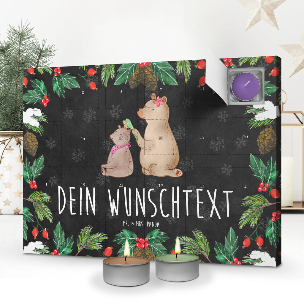 Personalisierter Duftkerzen Adventskalender Bär Kind Personalisierter Duftkerzen Adventskalender, Familie, Vatertag, Muttertag, Bruder, Schwester, Mama, Papa, Oma, Opa, Geschenk, Mutti, Mutter