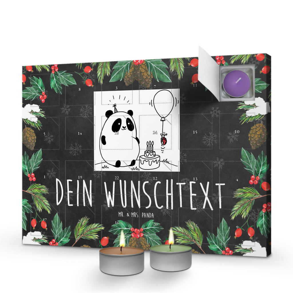 Personalisierter Duftkerzen Adventskalender Panda Geburtstag Personalisierter Duftkerzen Adventskalender