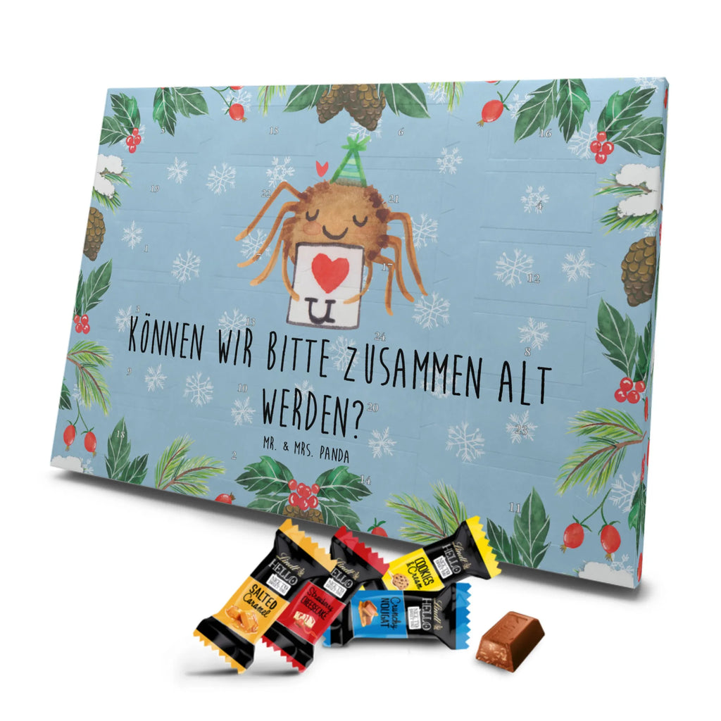 Markenschokolade Adventskalender Spinne Agathe Brief Adventskalender, Weihnachtskalender, Markenschokolade Adventskalender, Spinne Agathe, Spinne, Agathe, Videos, Merchandise, Liebesbeweis, Ich Liebe dich, Heiratsantrag, Verliebt, Liebespaar, Liebesgeschenk, Treuebeweis, Treuetest