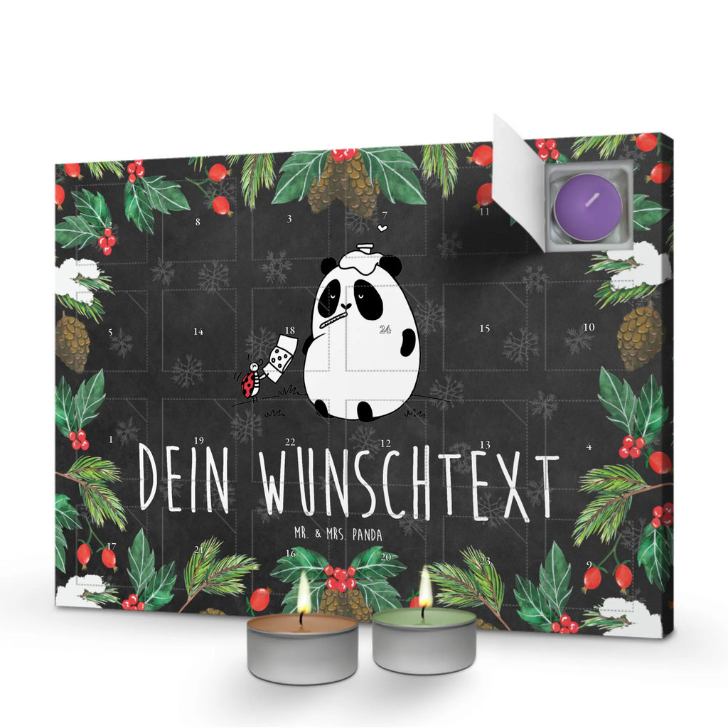 Personalisierter Duftkerzen Adventskalender Panda Gute Besserung Personalisierter Duftkerzen Adventskalender