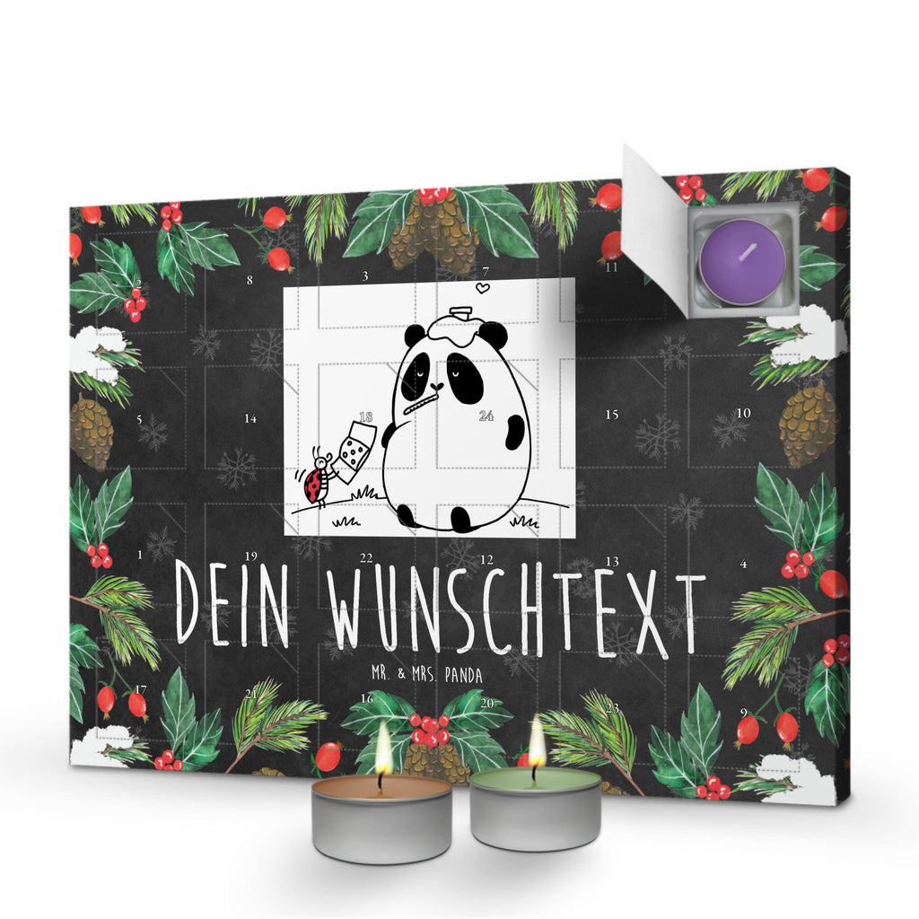 Personalisierter Duftkerzen Adventskalender Panda Gute Besserung Personalisierter Duftkerzen Adventskalender