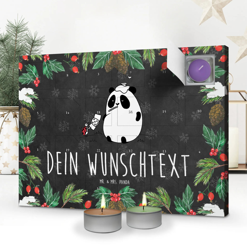 Personalisierter Duftkerzen Adventskalender Panda Gute Besserung Personalisierter Duftkerzen Adventskalender