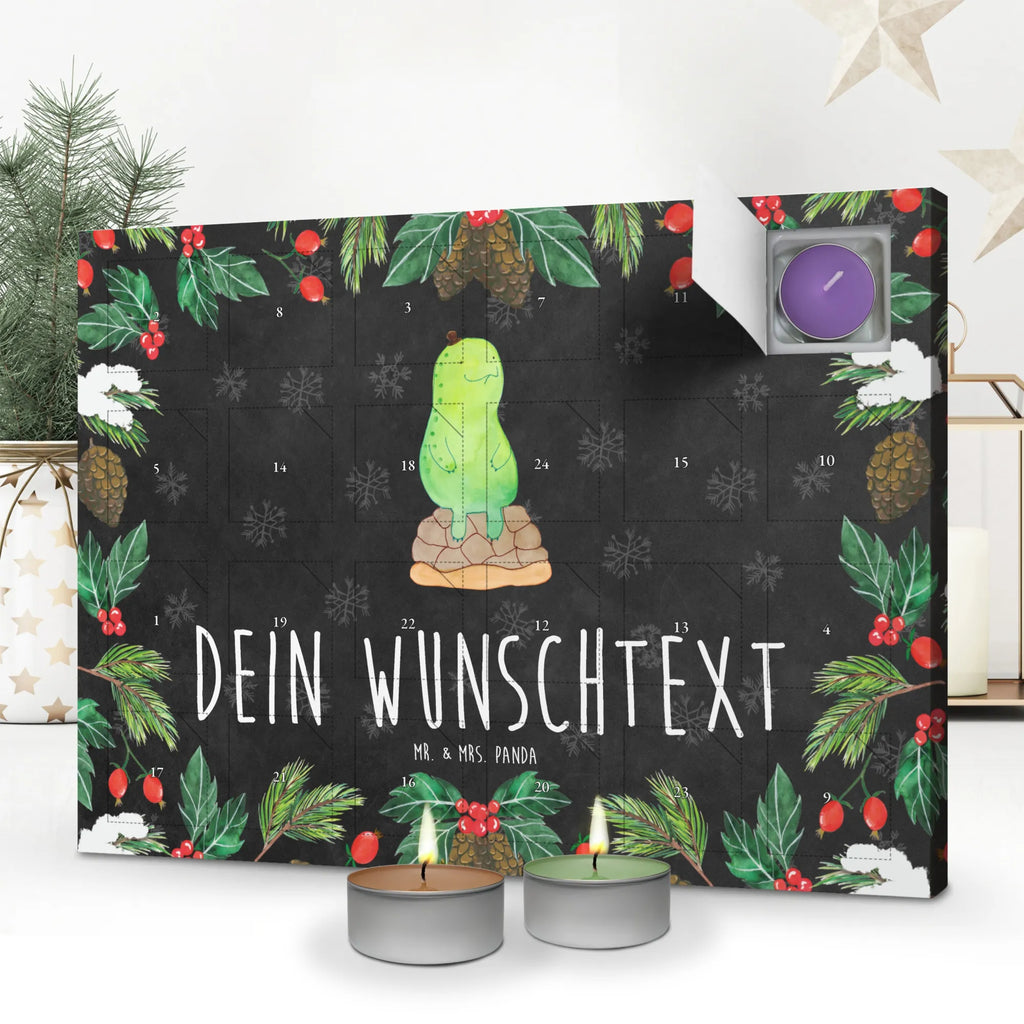 Personalisierter Duftkerzen Adventskalender Schildkröte Pause Personalisierter Duftkerzen Adventskalender, Schildkröte, Achtsamkeit, Entschleunigen, achtsam