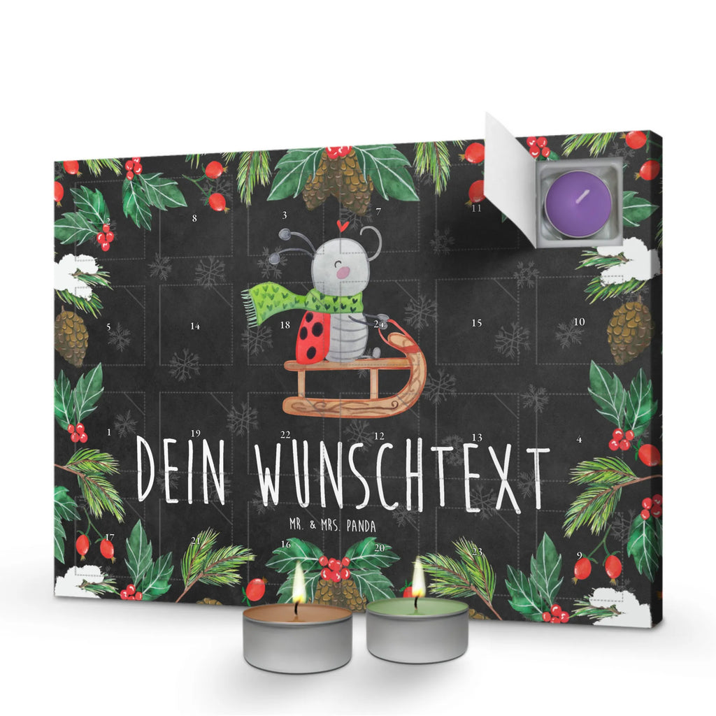 Personalisierter Duftkerzen Adventskalender Smörle Rodeln Personalisierter Duftkerzen Adventskalender, Winter, Weihnachten, Weihnachtsdeko, Nikolaus, Advent, Heiligabend, Wintermotiv, Schlittenfahren, Smörle, Marzipan