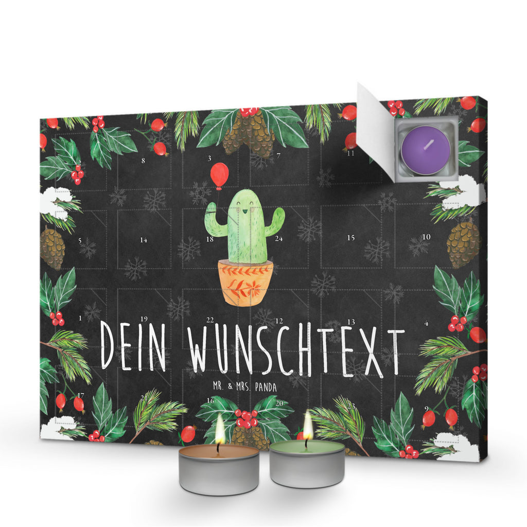 Personalisierter Duftkerzen Adventskalender Kaktus Luftballon Personalisierter Duftkerzen Adventskalender, Kaktus, Kakteen, Luftballon, Neustart, Freude, Büro, Stress, Büroalltag, Freundin, Freund, Ausbildung, Prüfung