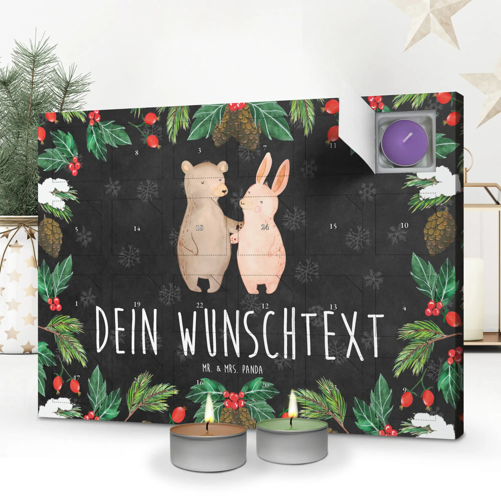 Personalisierter Duftkerzen Adventskalender Bär und Hase Umarmen Personalisierter Duftkerzen Adventskalender, Liebe, Partner, Freund, Freundin, Ehemann, Ehefrau, Heiraten, Verlobung, Heiratsantrag, Liebesgeschenk, Jahrestag, Hocheitstag, Freunde, bester Freund, Hase, Bär, Bärchen, best friends