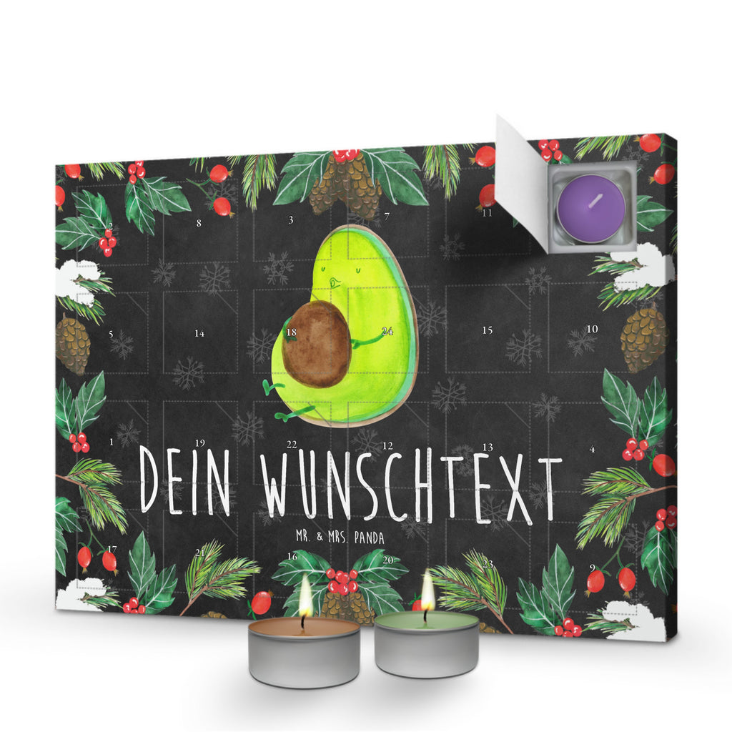 Personalisierter Duftkerzen Adventskalender Avocado Pfeifen Personalisierter Duftkerzen Adventskalender, Avocado, Veggie, Vegan, Gesund, Diät, Abnehmen, Ernährung, dick sein, Pummelfee