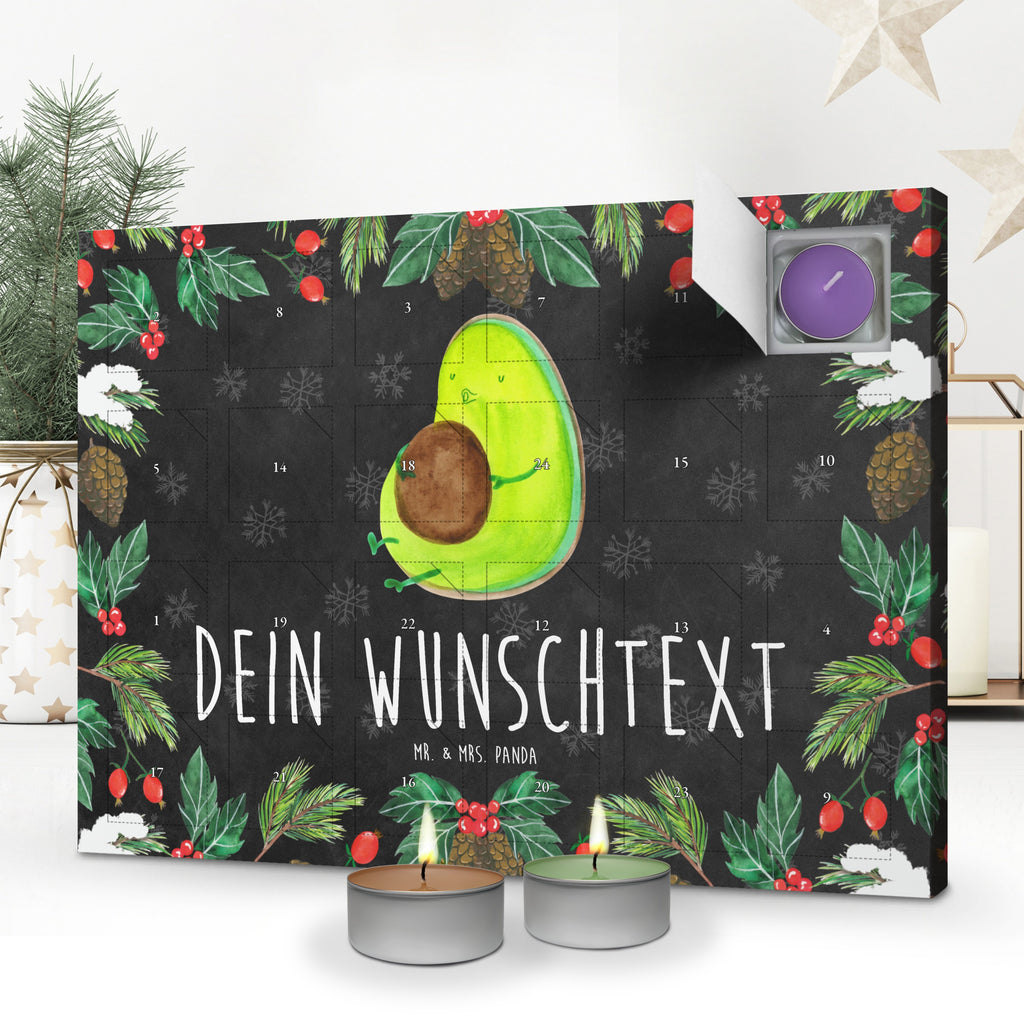 Personalisierter Duftkerzen Adventskalender Avocado Pfeifen Personalisierter Duftkerzen Adventskalender, Avocado, Veggie, Vegan, Gesund, Diät, Abnehmen, Ernährung, dick sein, Pummelfee